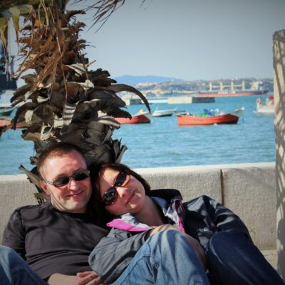 Lisbona 2015- Costa da Caparica- lutowy dzień nad oceanem